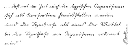 Schriftprobe Kurrent