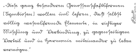 Schriftprobe Suetterlin